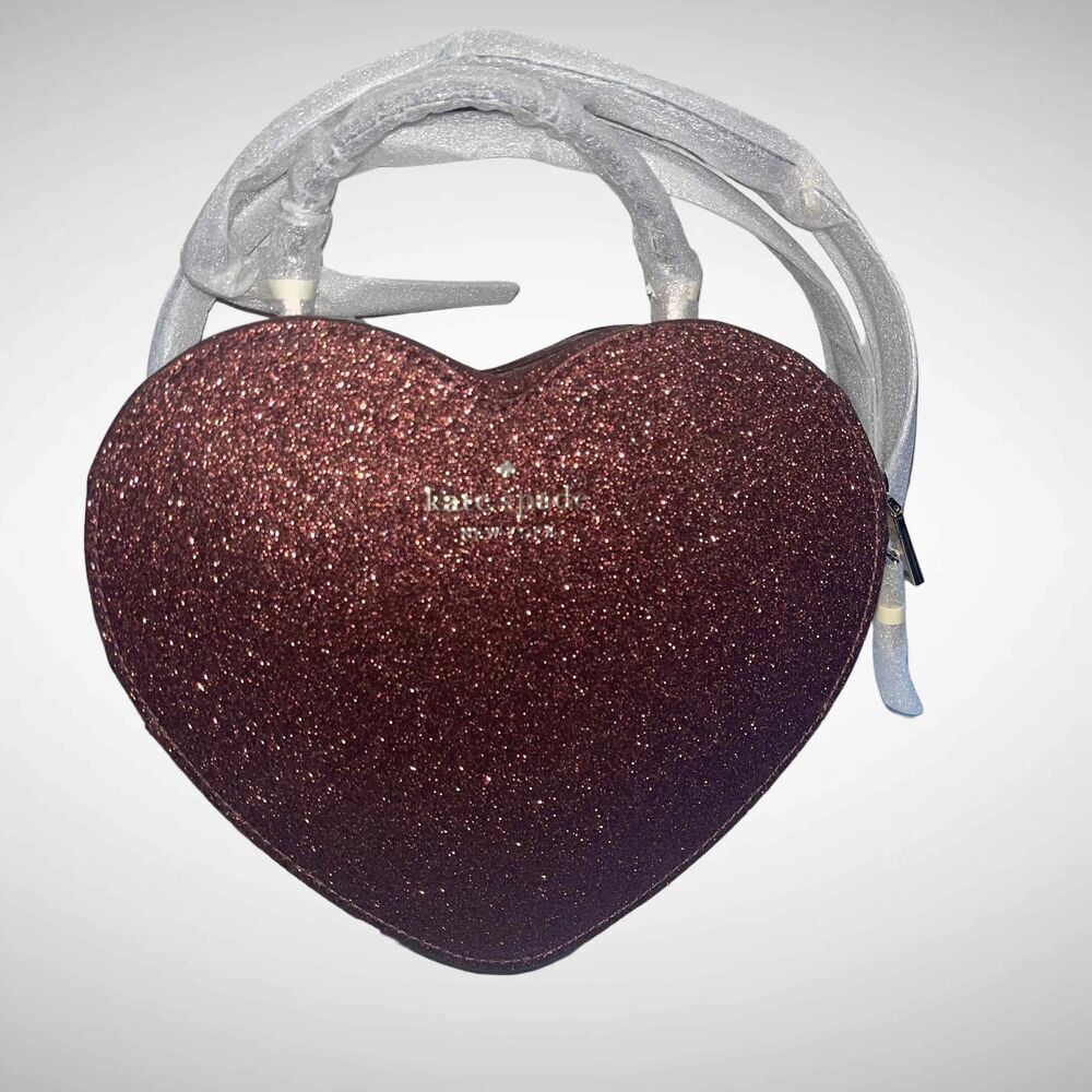 NWT Kate Spade Love Shack Glitter Heart Bag